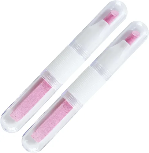 Vista 10 de 2 piezas Victory Ceramic Stone - Empujador y lima de uñas de dos vías (negro) para recortar cutículas, herramientas de manicura, lima de uñas
