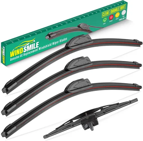 Vista 53 de 15" 15" 13" Juego de 3 limpiaparabrisas de repuesto para parabrisas para Jeep Wrangler 2007-2017 / Jeep Wrangler JK 2008-2018 limpiaparabrisas