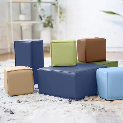 Vista 9 de ECR4Kids SoftZone - Bloques de construcción de espuma para niños, juego para principiantes, contemporáneo, 7 piezas