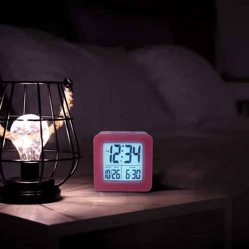 Vista 20 de Equity 73005 - Reloj despertador LCD con luz inteligente, color azul