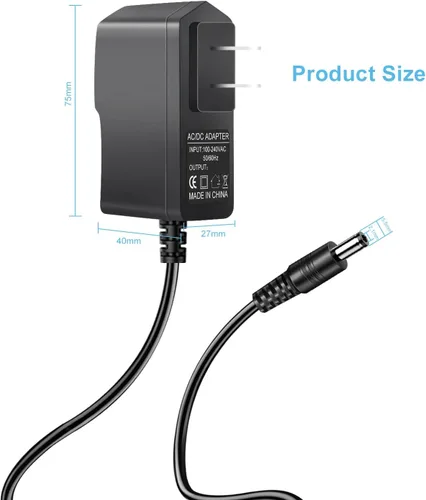 Vista 5 de Adaptador de CA CC compatible con Alesis Recital 88-Teclas Teclado de Piano Digital de 61 Teclas con Teclas de Tamaño Completo IO 14 IO 26 Interfaz