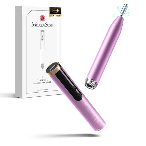 Vista 18 de MelodySusie PocketNail Taladro de Uñas Modular Inalámbrico en Forma de Bolígrafo, PC100GR 20000RPM Lima Eléctrica Delgada Portátil Recargable