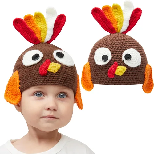 JOYIN Gorro de pavo con orejeras - Accesorio de fotografía para bebés pequeños, carnaval cosplay