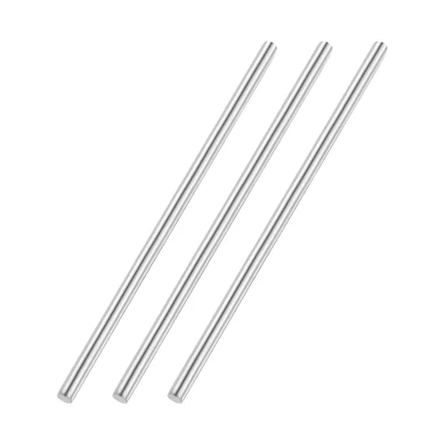 Vista 26 de uxcell Varilla redonda sólida de acero inoxidable 304 de 0.039 in x 3.937 in para manualidades de bricolaje - 10 piezas