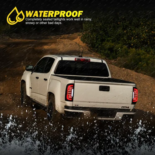 Vista 8 de AUTOWIKI Luces traseras para Chevy Colorado 2015-2022 - LED completo con señal de giro secuencial, luz trasera para Colorado 15-22 con lámparas