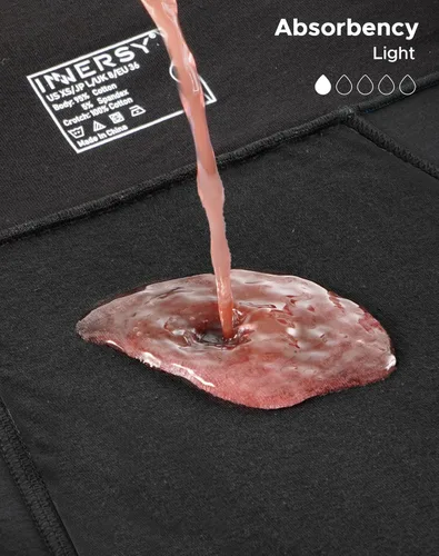 Vista 4 de INNERSY Ropa interior de época para mujer, a prueba de fugas, de cintura alta, bragas menstruales de algodón, paquete de 3