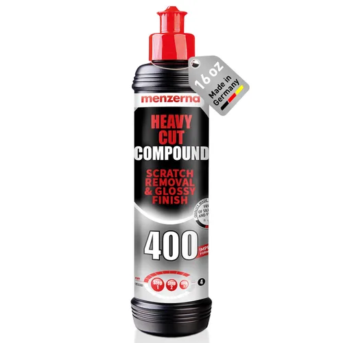 Vista 9 de Menzerna Heavy Cut Compound 400" Pulimento para Coche I Corte Pesado, Corte Medio y Acabado I Compuesto de Bufado y Pulido para Reparación