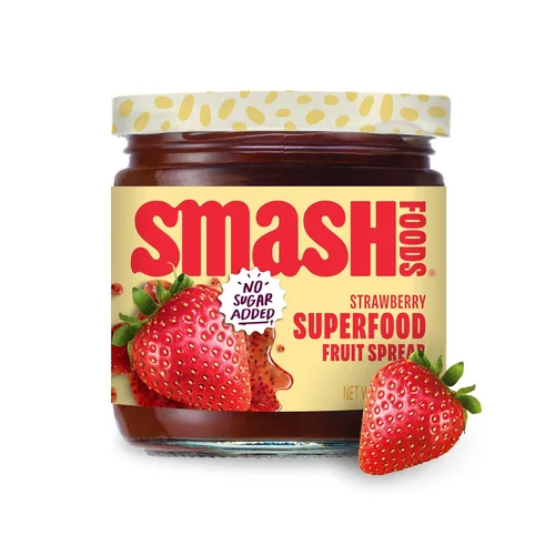 Vista 9 de Smash Foods Mermelada de frutas Mermelada keto sutilmente dulce hecha con bayas reutilizadas y otros ingredientes simples Mermelada de frutas