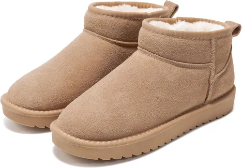Vista 15 de Project Cloud 100% Cuero Genuino Botas Botas de Tobillo para Mujer Zapatos Castaño