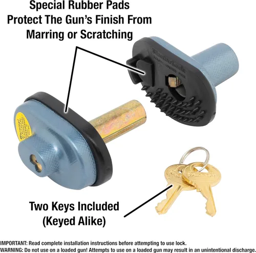 Vista 3 de Master Lock Cerradura de gatillo de pistola 90DSPT con llave