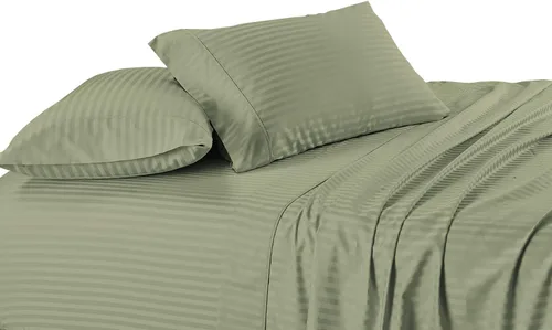 Vista 9 de sheetsnthings Juego de 2 fundas de almohada de 300 hilos, tamaño Queen, color negro a rayas