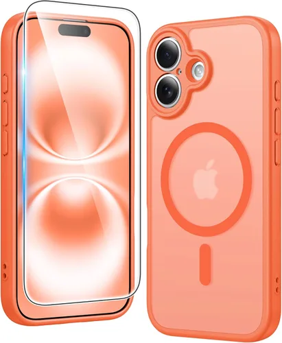 Vista 297 de FNTCASE para iPhone Air Case Clear: Fundas magnéticas para teléfono con protector de pantalla a prueba de caídas, compatibles con Magsafe, delgadas