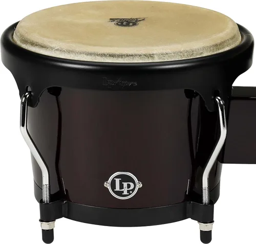 Vista 4 de Lp Lpa601 Aspire Bongos de roble con herrajes negros de madera oscura
