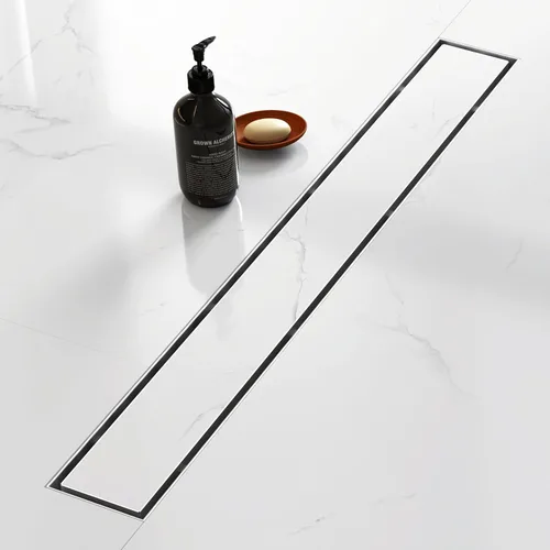 Vista 9 de Sharpeye - Drenaje cuadrado de 4 pulgadas con rejilla extraíble de inserción de baldosas, drenaje de piso cuadrado para ducha de acero inoxidable