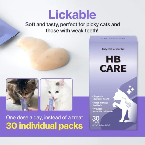 Vista 9 de Doctor By HB Care Suplemento para Bolas de Pelo de Gatos - Tratamiento de Bolas de Pelo para Gatos, Control de Bolas de Pelo, Remedio de Alivio