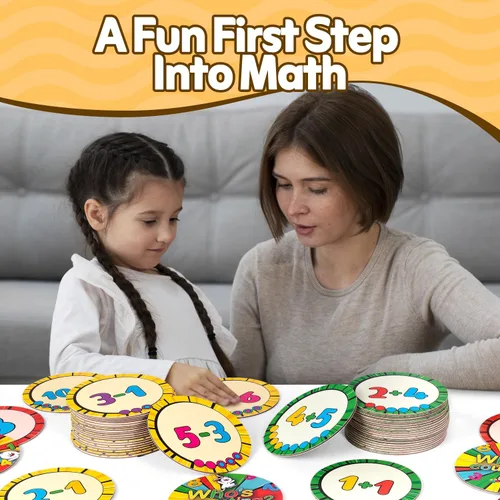 Vista 3 de Aprendizaje activo Quién es el juego de contar: 81 números 0-30 de gran tamaño, sustracción de sustracción resistente tarjetas matemáticas