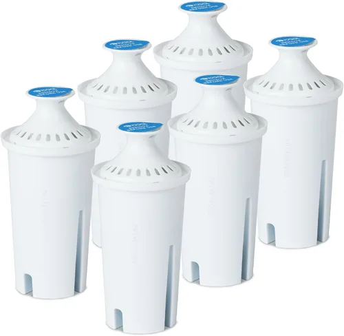 Reemplazos de filtro Brita Commercial Cool, filtros de agua de repuesto para jarra Brita estándar, dura hasta 60 galones, Certificado NSF, CCWFB6,