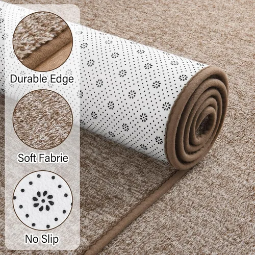 Vista 49 de Chicrug - Alfombra geométrica moderna de 2 x 6 pies para dormitorio o pasillo Negro Geometric