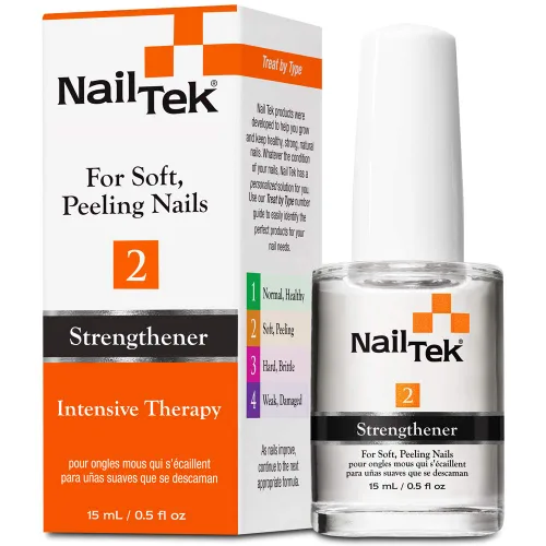 Vista 4 de Nail Tek Fórmula 2 fortalecedor de uñas – Tratamiento de pulido para fortalecimiento y crecimiento, reparación de uñas para uñas suaves, peeling