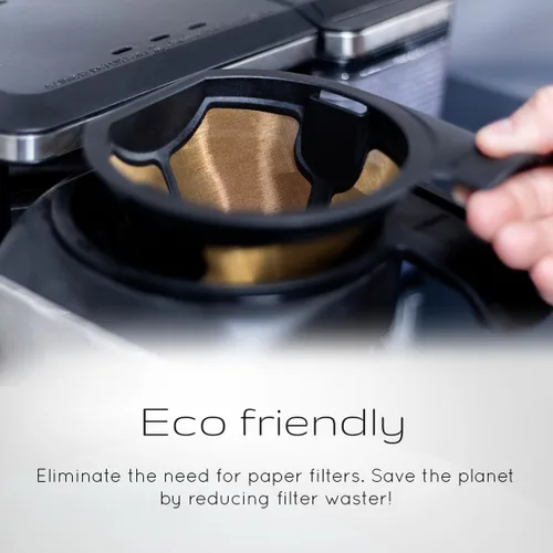 Vista 6 de Filtro reutilizable de repuesto para barra de café Ninja Sistema térmico de vidrio Filtro permanente compatible con cualquier modelo de la serie