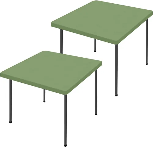 Vista 62 de Moosfor Paquete de 2 manteles rectangulares de elastano de 4 pies, elásticos y ajustables para pícnic, cubierta de mesa de patio elástica y lavable