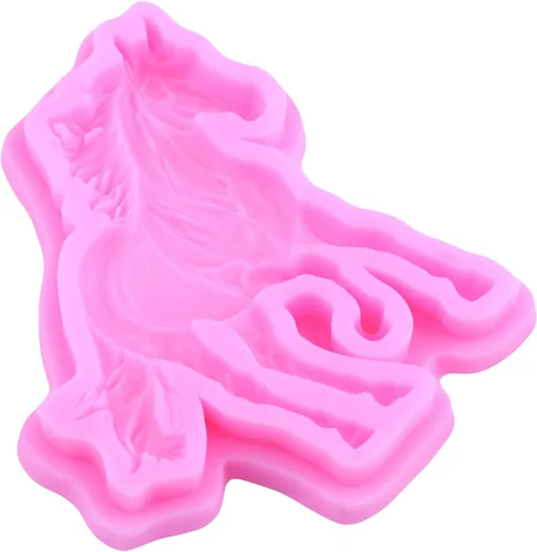 Vista 5 de ZiXiang Moldes de silicona para caballos corriendo, molde para fondant para decoración de pasteles, decoración de cupcakes, chocolate, caramelo