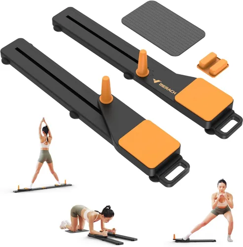 Vista 11 de MERACH Tabla de pilates, placa abdominal multifuncional, máquina de entrenamiento de abdominales desmontable con diseño antideslizante y silencioso