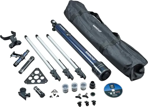 Vista 4 de TASCO 30060402 telescopio novato de 2.362 x 27.559in, refractor azul aumento 402x, tamaño único