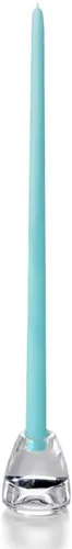 Vista 83 de Yummi Velas cónicas Blue Jade - 10 pulgadas - 12 por paquete