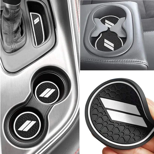 Vista 16 de Auprite Alfombrillas antipolvo para accesorios Dodge Challenger 2015 2016 2017 2018 2019 2020 2021 2022 2023, se adapta a la medida forros