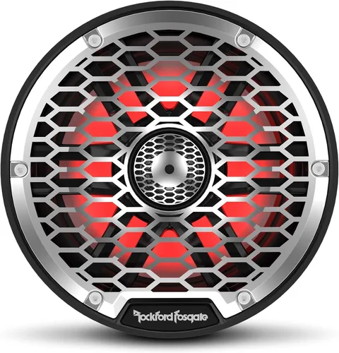 Vista 3 de Rockford Fosgate M2-65B Color Optix 6.5 "2-Way Coaxial Multicolor LED Iluminado Altavoces Marinos - Negro/Acero Inoxidable (Par)