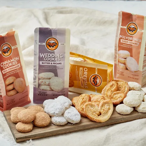 Vista 5 de Galletas de canela, 6 onzas (paquete de 3), galletas mexicanas de mantequilla ligeramente espolvoreadas con canela y azúcar por La Monarca Bakery