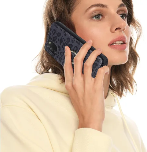 Vista 7 de Lipvina Funda para Samsung Galaxy A03s con tarjetero, Galaxy A03s para mujer, tarjetero de crédito, soporte con anillo, bonita funda para teléfono