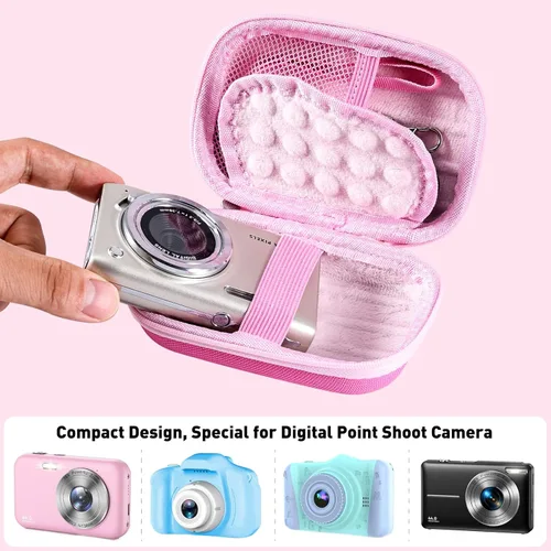 Vista 3 de Funda protectora y de transporte para cámara digital, HD/Kodak Pixpro/Canon PowerShot ELPH 180/190 / Sony DSCW800 / DSCW830 para viajes