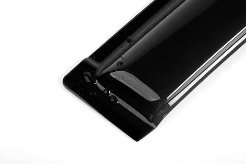 Vista 6 de 4 deflectores de ventana lateral, protectores de lluvia de montaje exterior, visera de ventana compatible con Chevy Silverado 07-14/GMC Sierra