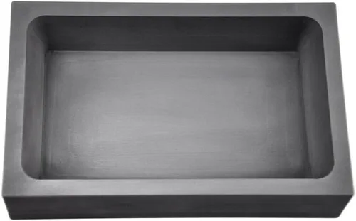 Molde de lingote de grafito rectangular de plata de 100 onzas Troy para fundición de fusión, refinación de joyas de chatarra