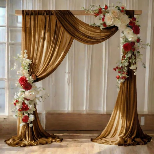 Vista 32 de MDS - Paquete de 1 panel (30 pulgadas de ancho x 40 pies de largo) para arco de boda, cortina de gasa transparente para boda, ceremonia, recepción