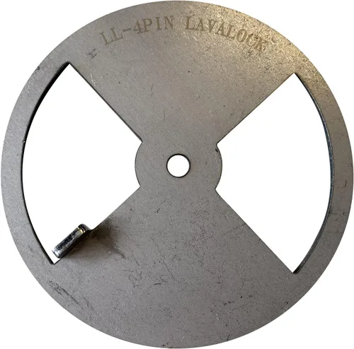 Vista 5 de LavaLock Ventilador de pinwheel para ahumador de BBQ, rejilla de ventilación de parrilla, ACERO 4 6 8 12 (diámetro de 10,16 cm)