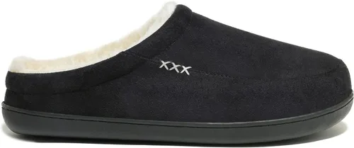 Vista 4 de NewDenBer Men's Warm Memory Foam Suede Plush Lined Slip on Indoor Outdoor Clog House Slippers