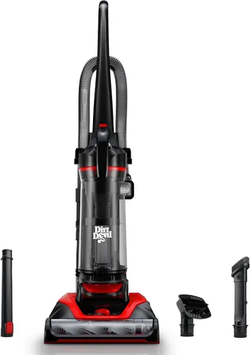 Dirt Devil Aspiradora vertical multisuperficie de alcance extendido + sin bolsa para alfombras y suelos duros, aspiradoras potentes, ligeras y con