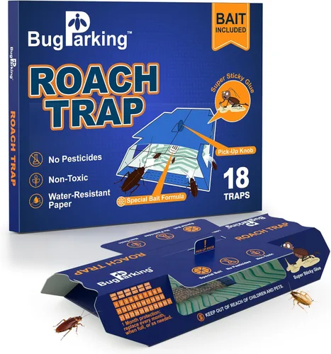 Vista 9 de Trampas adhesivas para cucarachas para interiores, trampas de pegamento para cucarachas, trampa para cucarachas, trampa para cucarachas