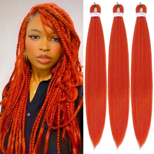 Vista 32 de Col Bling Cabello trenzado preestirado para mujer