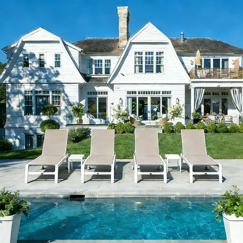 Vista 24 de PURPLE LEAF Juego de tumbonas para exteriores, sillón reclinable ajustable para tomar el sol con mesa auxiliar para playa, piscina, patio, tumbona