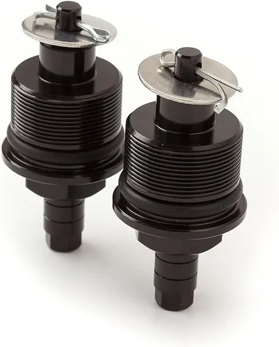 Vista 5 de FXCNC Ajustadores de precarga de motocicleta de 1.220 in Pernos de horquilla Amortiguador de choque de aluminio y tornillos compatibles con hornet