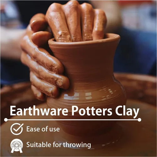 Vista 3 de Old Potters Arcilla de Cerámica de Bajo Fuego (Conos 06-2) Arcilla de Modelado Artístico, Ideal para Torno de Alfarero y Construcción Manual