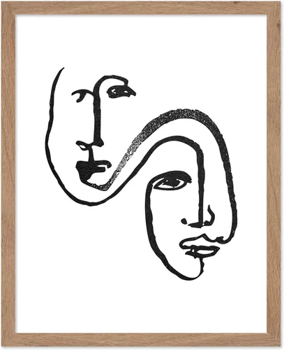 Vista 22 de Poster Master Faces Poster - Retro Women Print - Portrait Art - Sketch Illustration - Abstract Artwork - Woman Design - Chic Boho Design - Great