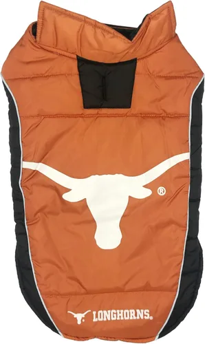 Vista 5 de Pets First Collegiate Clemson Tigers - Chaleco acolchado para perros y gatos. Talla S. Abrigo cálido, acogedor e impermeable, para perros y gatos
