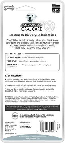 Vista 2 de Nylabone Advanced Oral Care Senior Dog Kit dental para perros pequeños