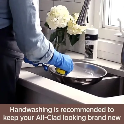 Vista 12 de Cacerola All-Clad 6201,5SS núcleo de cobre 5-pliegues se puede lavar en lavaplatos, utensilios de cocina, Blanco