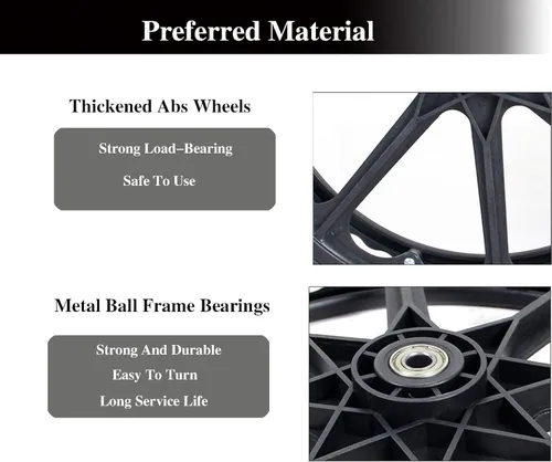 Vista 5 de (1PR, Negro) Rueda trasera de repuesto para silla de ruedas de 24x1 pulgadas, Conjunto de rueda trasera para sillas de ruedas de 16-18-20 pulgadas